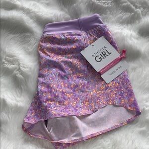 NWT, Athleta Girl Purple and Orange shorts